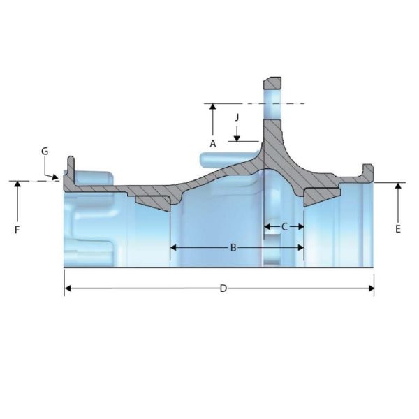 Gunite Disc Wheel Hub R Spindle 10 Studs HR931SK Bergey's Truck Centers Medium & Heavy Duty