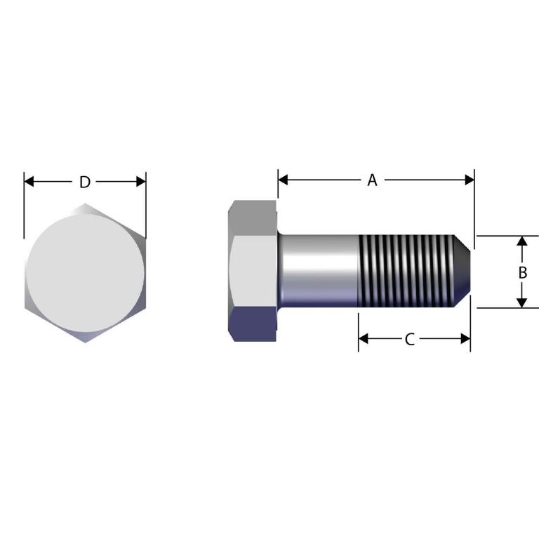 Gunite Rotor Bolt W833