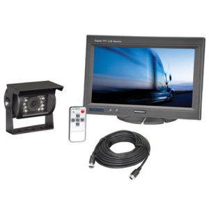 Pana Pacific Pro View 7in Color LCD System With Waterproof Rear View Color CMOS Camera With Night Vision Leds And 35ft Cable MCS10PP