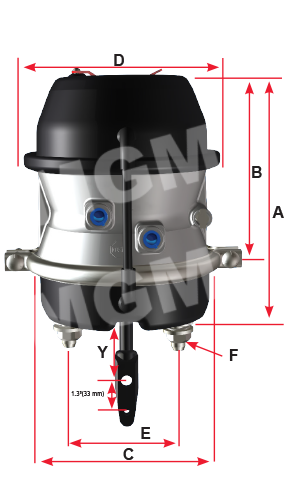 MGM S Cam Brakes Drum 3233953 - image 1 of 1