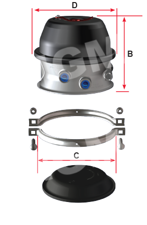 MGM S Cam Brakes Drum 3430808 - image 1 of 1