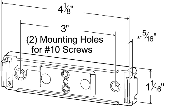 Grote Low Profile Mounting Bracket 43850