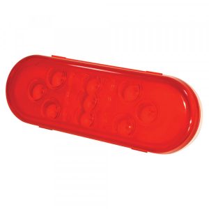 Grote Supernova 9Diode Oval LED Stop Tail Turn Lights Male Pin Red 54132