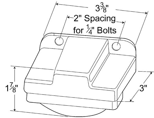 Grote Small Rectangular License Light Kit 60280