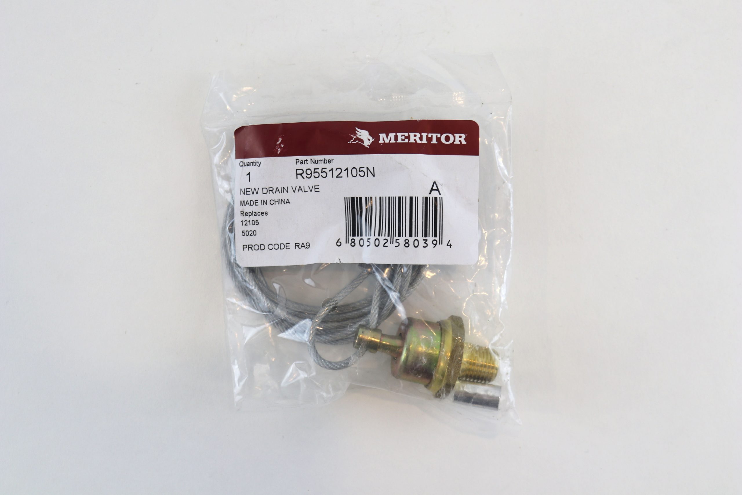 Meritor Air Sys Manual Drain 60 inch Closed Loop New R95512105N