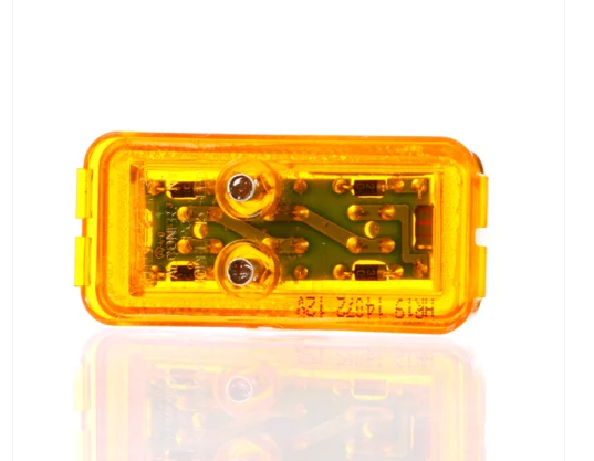 Truck-Lite 15 Series Incandescent Yellow Rectangular 1 Bulb PC2 PL10 Marker Clearance Light 15200Y - image 3 of 3