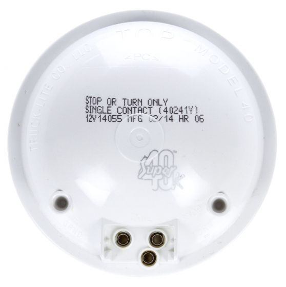 Truck-Lite Super 40 Incandescent Yellow Round 1 Bulb PL3 Rear Front Turn Signal Grommet Mount 40241Y - image 2 of 2