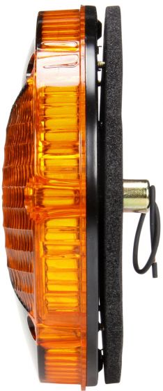Truck-Lite Bulb Replaceable Incandescent Yellow Round 1 Bulb Auxiliary Turn Signal 4 Screw Mount Hardwired Stripped End Kit 90325Y - image 1 of 1