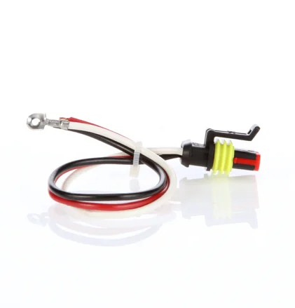 Truck-Lite Strobe Plug 16 Gauge GPT Wire Fit N Forget SS Stripped End Ring Terminal 8.5in Kit 95220