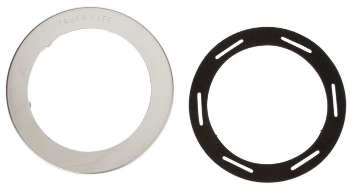 Truck-Lite Security Flange Super 44 Lights Usedin Round Shape Lights Chrome Stainless Steel Flange Mount 97334