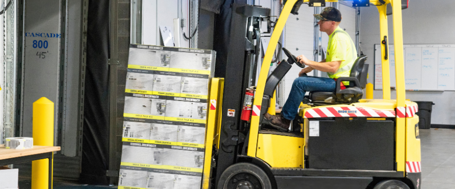 warehouse worker loading dock safety